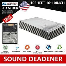 10SQFT SOUND DEADENER CAR HEAT SHIELD INSULATION NOISE REDUCE MAT CARS & TRUCK