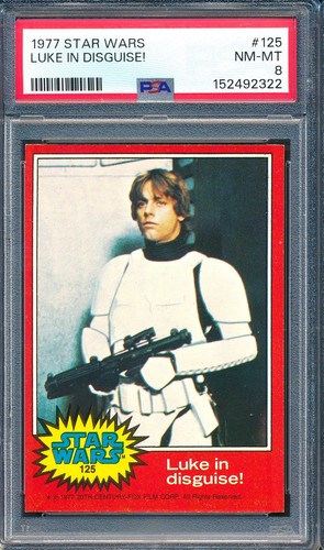1977 Topps Star Wars #125 Luke in disguise!
