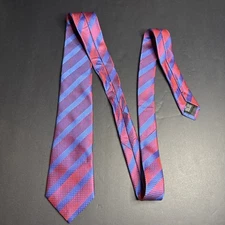 Hi-Tie Men’s Tie -Blue/Red Striped