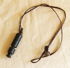 1985 J. Hudson & Co. Military Broad Arrow Brass Whistle Birmingham England