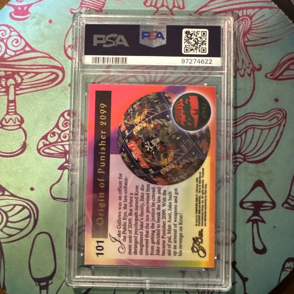 1994 Flair Marvel Universe #101 Punisher 2099 🔥🔥PSA 10 GEM MT🔥🔥 - Image 2 of 3