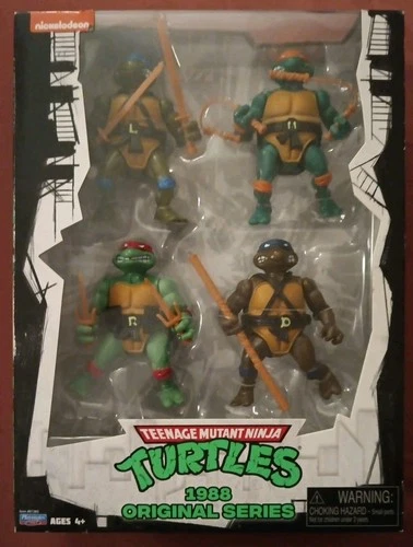Playmates Teenage Mutant Ninja Turtles 1988 Original Series Action Figure 4 Pack