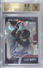 2017 Sage Hit Cracked Ice 1/1 Corey Davis #PK-CD BGS 9.5 GEM MINT Auto 2b2