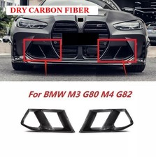 Dry Carbon Fiber Front Bumper Air Vent Splitter For BMW G80 G82 G83 M3 M4 2021