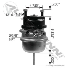 K026451 AUTOMANN 1824 BRAKE CHAMBER (SPRING) 3444325