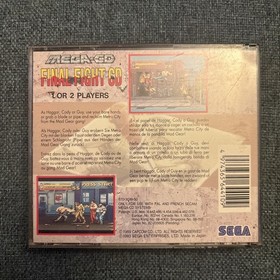 Final Fight CD - SEGA Mega CD - PAL UK - Complete And In Very Good Condition