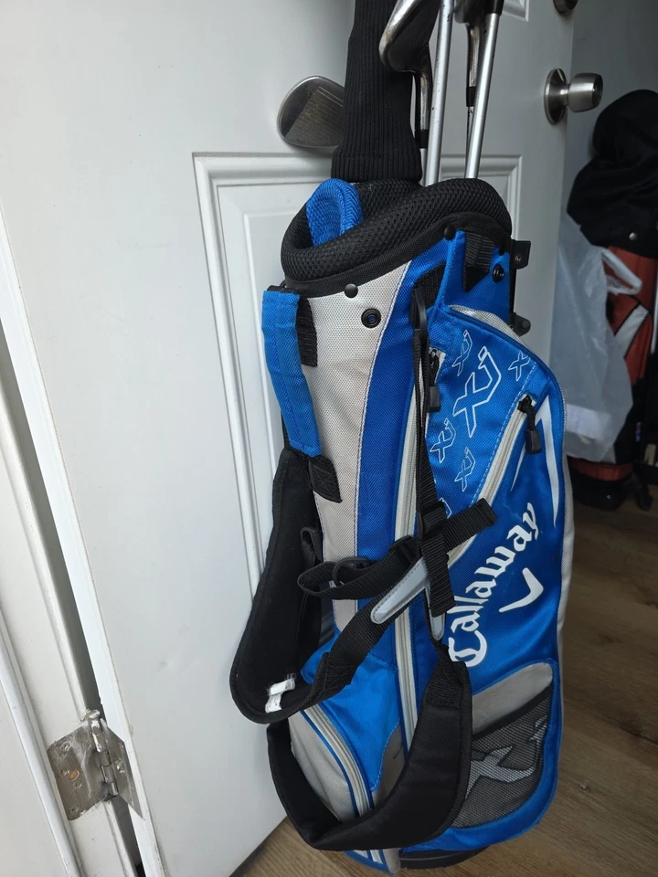 Juego de 6 palos de golf para mano izquierda Callaway XJ Junior con bolsa para 54"-61" de altura Foto 3 de 4