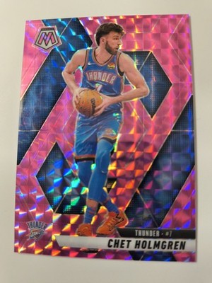 2024-25 PANINI MOSAIC CHET HOLMGREN PINK MOSAIC 48/175 OKC THUNDER