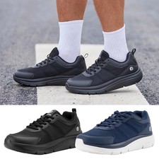 FitVille Men's Walking Shoes Wide Width Sneakers Max Cushioning Lightweight
