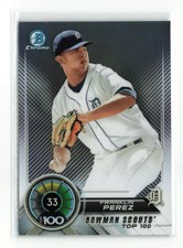 2018 BOWMAN TOP 100 FRANKLIN PEREZ #BTP-33 RC TIGERS