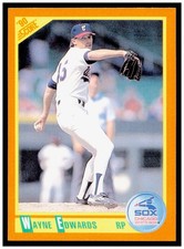 1990 Score Rookie & Traded Wayne Edwards Card RC Chicago White Sox #85T. rookie card picture