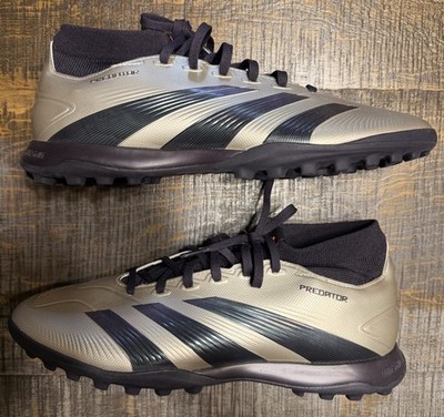 Adidas Predator Accuracy.3 TF Turf Soccer Cleats - Gold/Black/Grey Mid Size 9.5