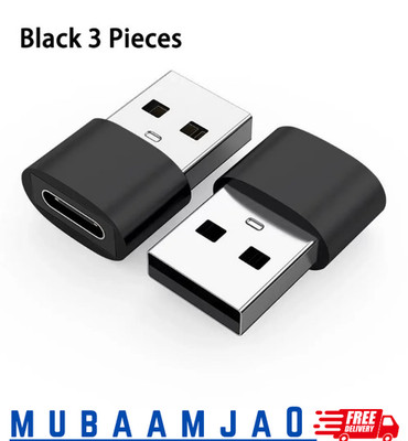 3x USB-A auf USB-C Adapter Ladeadapter Datenübertragung Stecker Konverter OTG