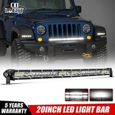 8 14 22 32 42 52 Led Light Bar Spot Flood Combo Driving Offroad For Jeep 4wd