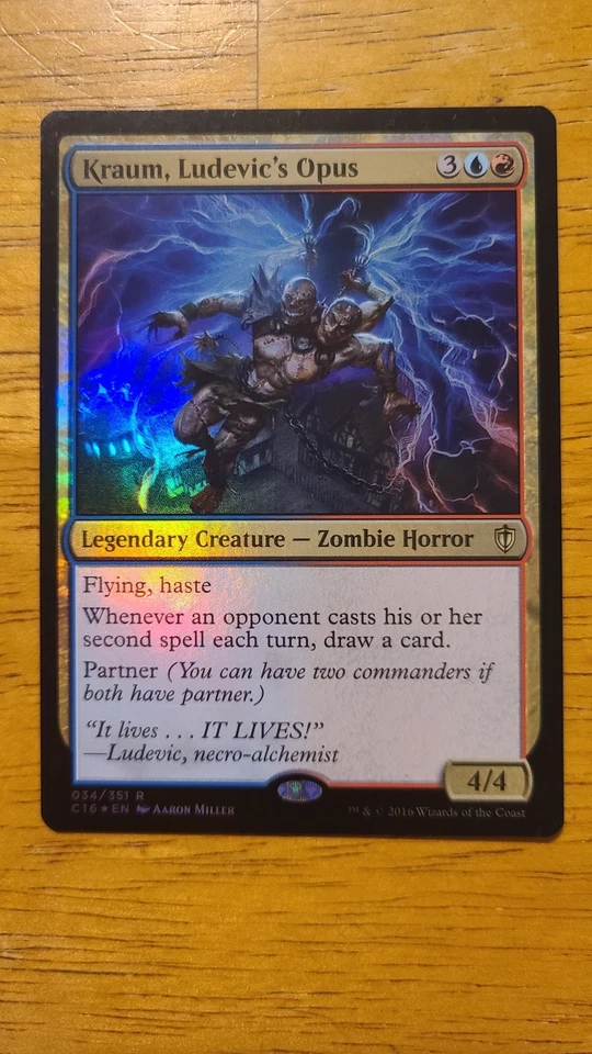 MTG Kraum, Ludevic's Opus Commander 2016 Foil - Image 2 of 3