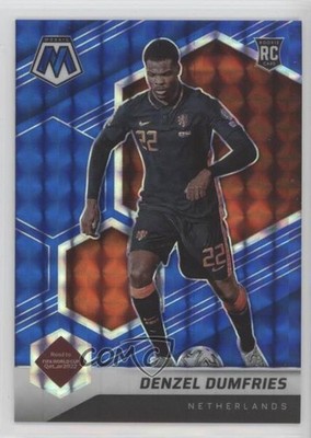 2021 Panini Mosaic FIFA Road to World Cup 61/99 Denzel Dumfries Rookie RC 1pc0