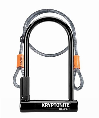 KRYPTONITE : KEEPER 12 STD W/4' FLEX  : BLACK : 4IN  X 8IN