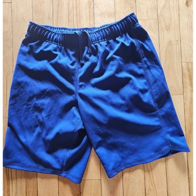 Lands End Boys Mesh Athletic Shorts XL 14-16 Royal Blue Drawstring Gym Sport