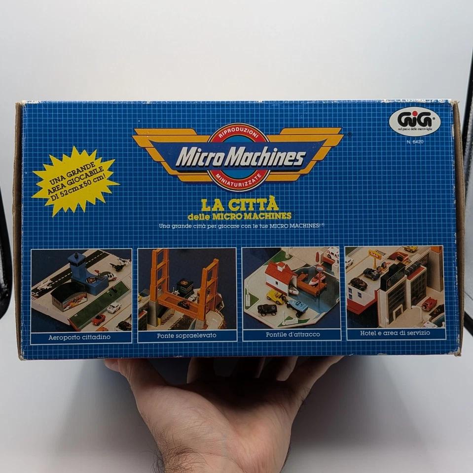 La Città Delle Micro Machines Gig Galoob Toys Anni 1988 Cassetta Degli Attrezzi - Immagine 4 di 4
