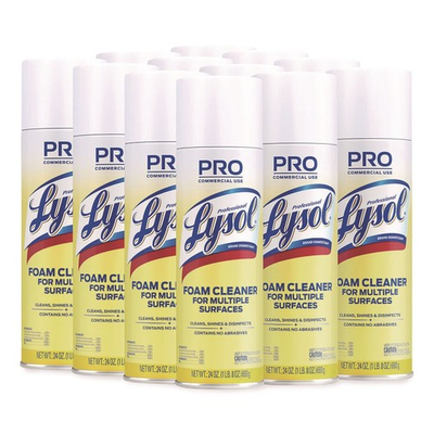 #ad #ad Professional LYSOL Brand 02775CT 24 oz. Aerosol Foam Cleaner 12 Carton New $58.09