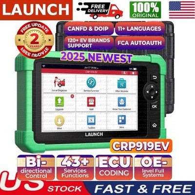 LAUNCH CRP919 EV Cars Full System OBD2 Scanner Diagnostic Tool Bidirectional US*