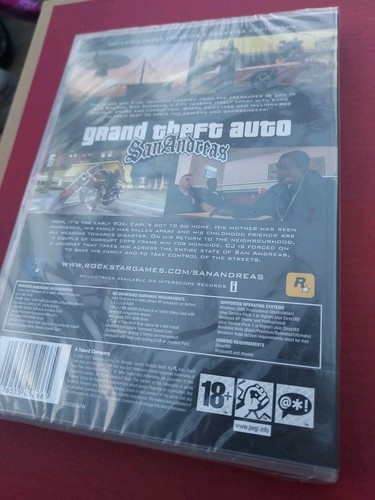 Grand Theft Auto: San Andreas PC CD-ROM STILL SEALED 2005 *V.RARE* - Picture 4 of 4