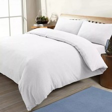 Hotel Quality UK Duvet Cover Collection - 500 TC Egyptian Cotton White Solid