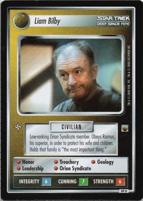 Star Trek CCG Liam Bilby Near-Mint/NM Uncommon   TwT 2000
