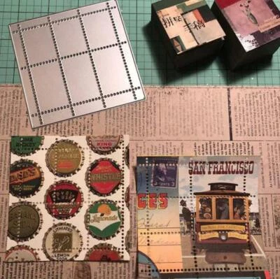 MARKENLOS Francobollo cornice stampi da taglio fustelle scrapbooking fustelle stencil