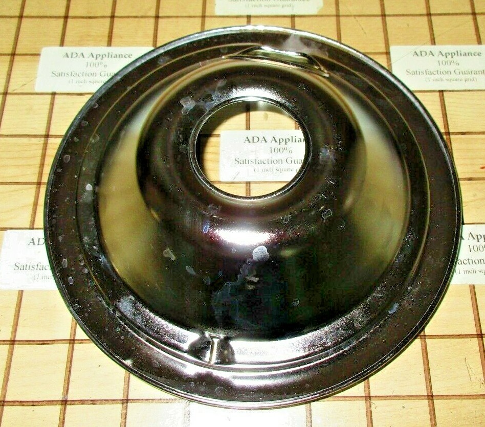 Vintage Thermador Range 6" Burner Drip Pan Chrome 00484637, 1441818