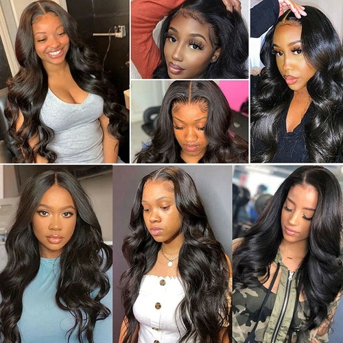 Body Wave Lace Front Wigs Human Hair 4x4 Pre Plucked with Baby Hair 150% Density - Picture 5 of 8