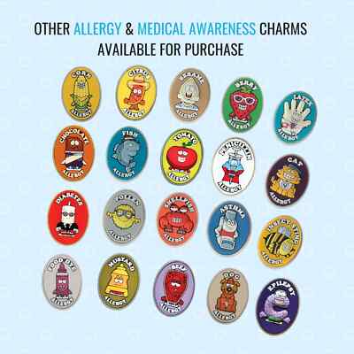 AllerMates Gesundheitswarnung Allergie Charms Asthma Autismus Diabetes Epilepsie