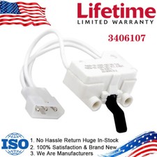 3406107 Dryer Door Switch Replacement Exact Fit for Whirlpool Kenmore Maytag New