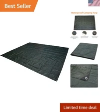 Durable Waterproof Camping Tarp - UV Resistant, Rip-Stop Fabric, 8ft x 10ft