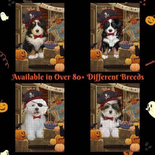 Halloween Trick Treat Dog Cat Pet Jigsaw Puzzle with Photo Tin 500 Pc. 14"x20" - Picture 1 of 246
