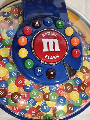 M&M's TELEPHONE CANDY DISPENSER MM COLLECTIBLE Boxed (New