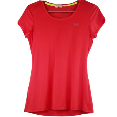 Under Armour T-shirt Womens Small Pink Basic Athletic Shirt