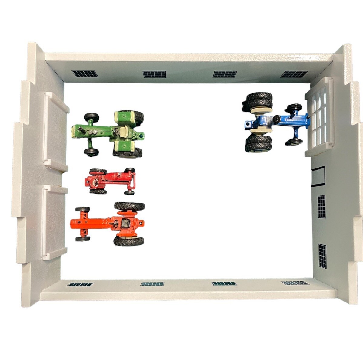 ☆ 1/64 Garage Item M NEW 1:64 Scale Car Model Showroom LED Garage Scene Two-level