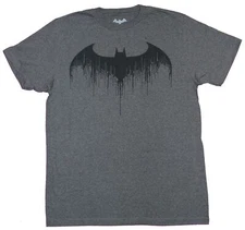 Batman Mens T-Shirt  - Classic Batwing Style Logo Dripping Image
