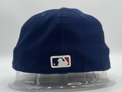 New Era 59 Fifty Hat Adults 7 1/4 Blue Red Chicago Cubs Fitted