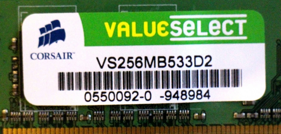 NEW! (old stock) DDR2 RAM - 256 MB (1x 256 Mb) - VS256MB533D2  (B23) - Image 2 of 4