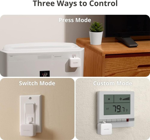 Versatile Smart Switch Button Pusher 3-Pack with Hub Mini for Home Automation - Picture 4 of 8