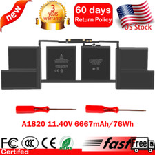 A1820 Battery For MacBook Pro 15'' A1707 Late 2016 Mid 2017 EMC 3162 3072 76Wh