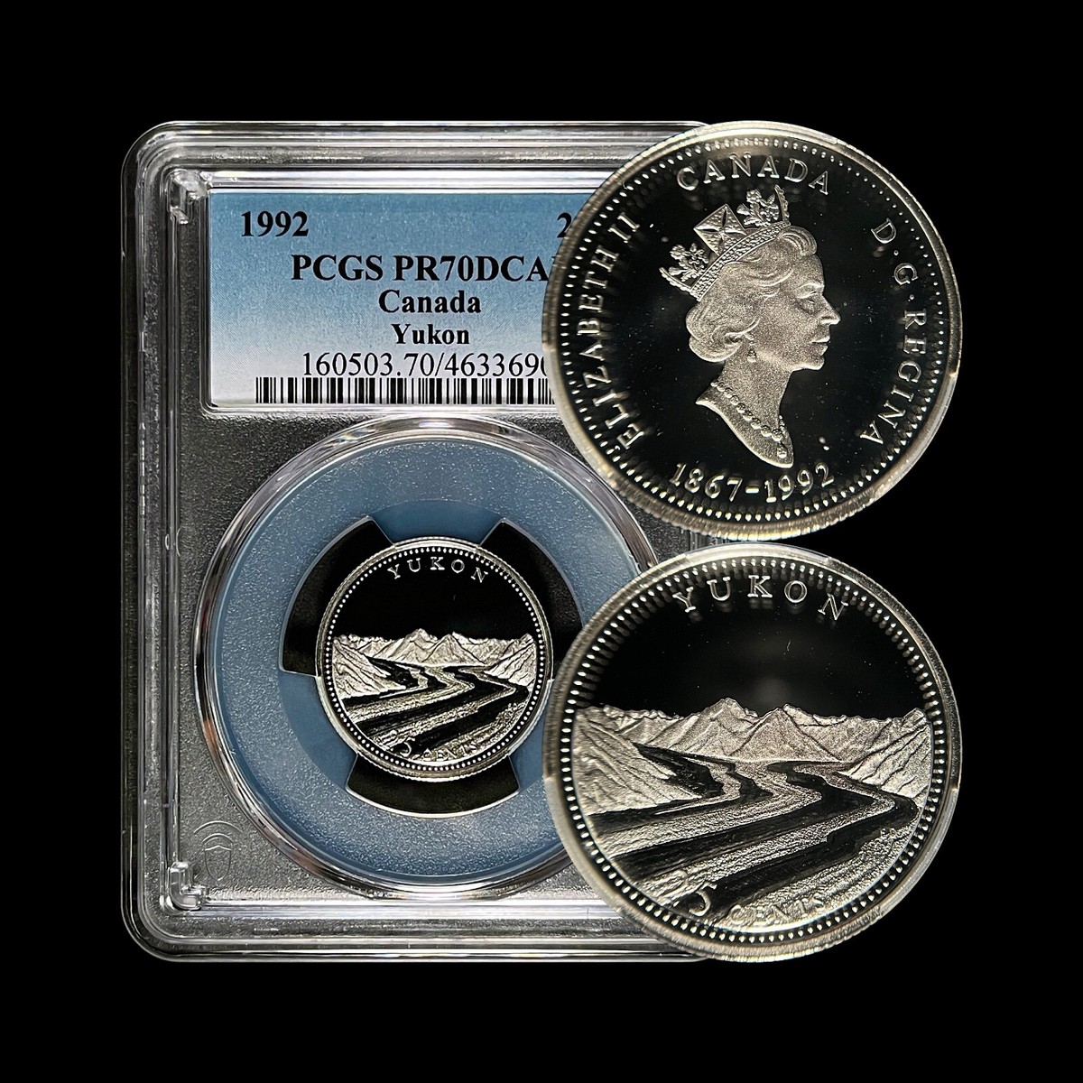 カナン　25th CANADA. 1992, 25 Cents, Silver - PCGS PR70 - Top Pop