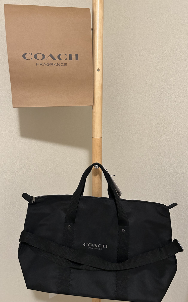 Coach Fragrance Duffle Black Weekender Carry-On Gym Shoulder