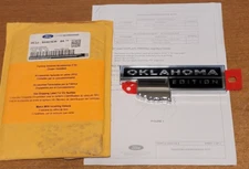 OEM Ford F-150 Oklahoma Edition Tailgate Emblem Decal Badge Logo w/Instruction