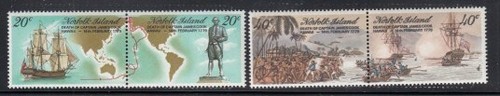 NORFOLK ISLAND Bicentenary of Captain Cook's Death MNH set