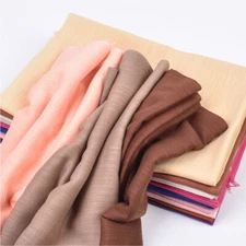Ladies Scarves Solid Color Tassel Headscarves Shawls Muslim Headwrap 37 Colors