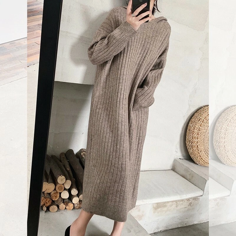 loose sweater dress