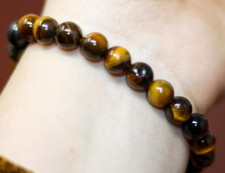 A Grade Natural Tiger Eye Strength Courage Luck Wealth Gemstone Bracelet